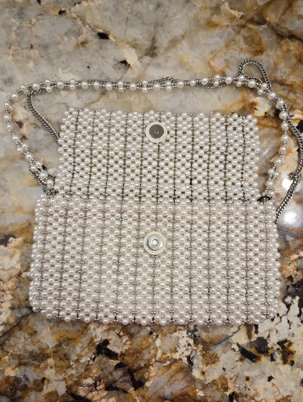 Zara Pearl Beaded Shoulder, Crossbody Bag - Picture 2 of 6